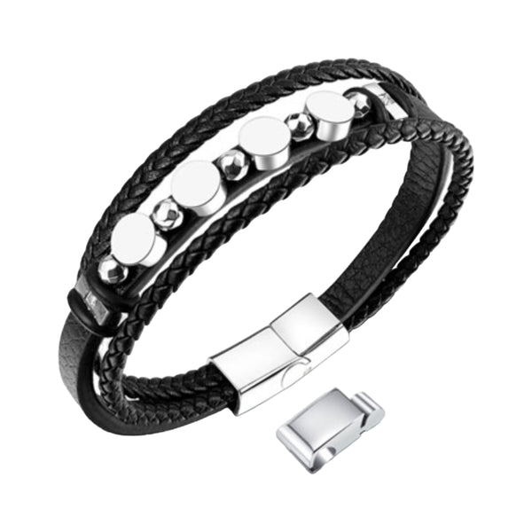 CR Charms Brazalete Secuencia Vanguardista, Cuero