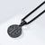 CR Charms Collar Medalla San Benito Negra, Acero