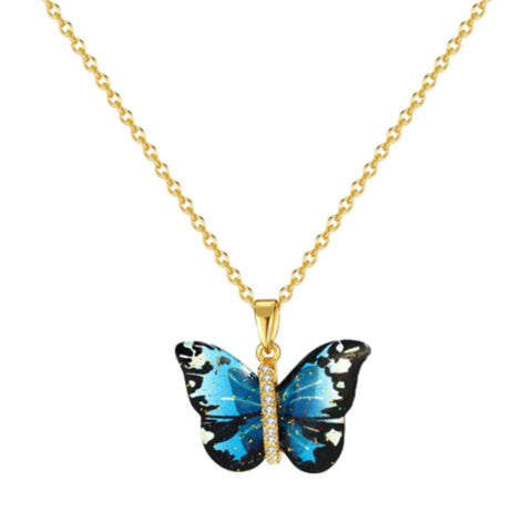 CR Charms Collar Morpho Radiante, Acero