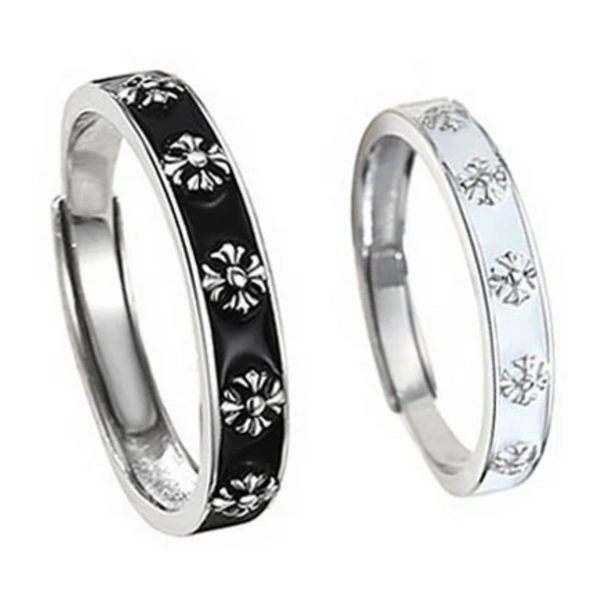 CR Charms Duo Anillos de Promesa Dualidad Perfecta