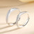 CR Charms Duo Anillos de Promesa Lazos Eternos, Plata 925