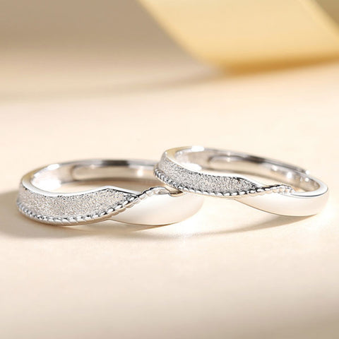 CR Charms Duo Anillos de Promesa Lazos Eternos, Plata 925