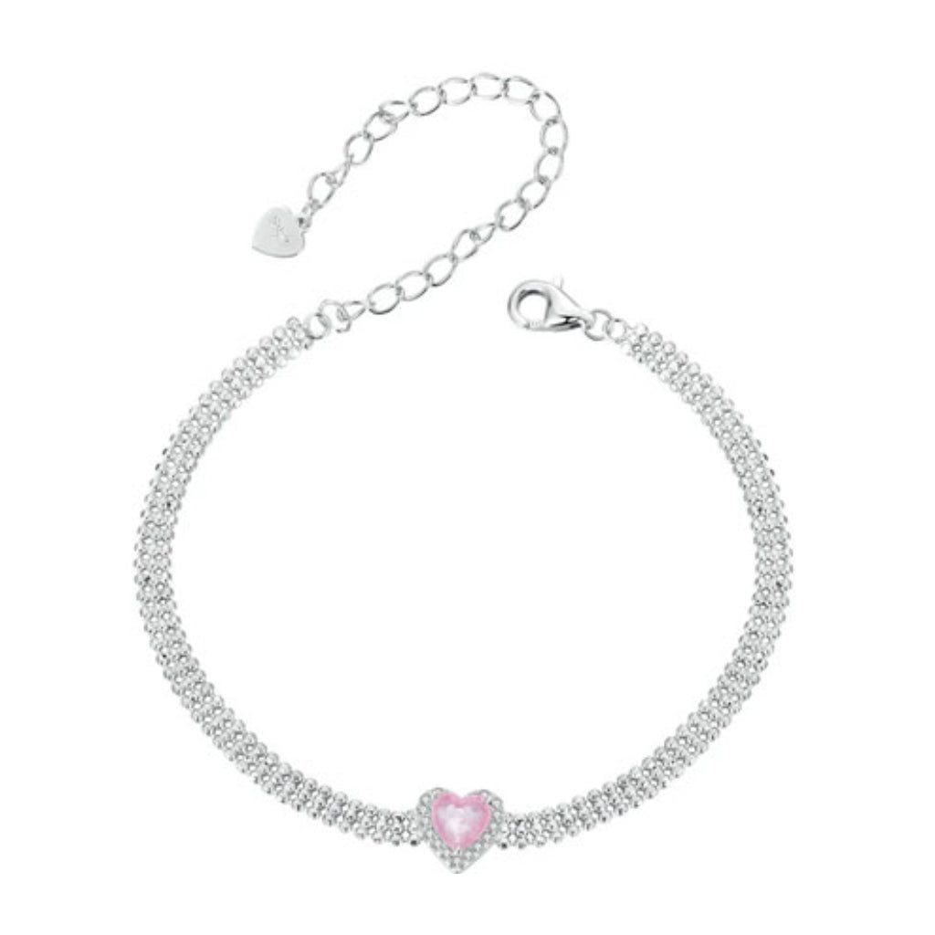 CR Charms Pulsera Ajustable Amor Verdadero, Plata 925