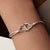 CR Charms Pulsera Ajustable Unión de Amor, Plata 925