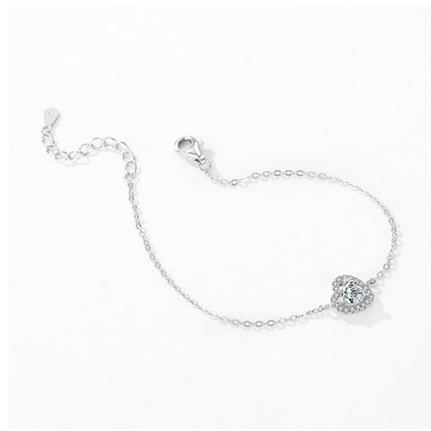 CR Charms Pulsera Susurro de Amor, Plata 925