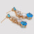 CR Charrm Aretes Azul Celestial, Alloy