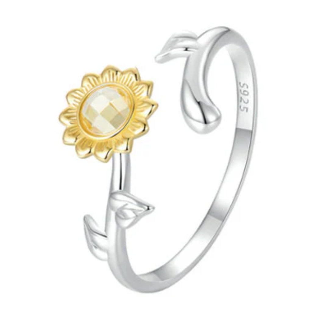 CR Charms Anillo Ajustable Eterno Girasol