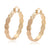 CR Charms Aretes Argollas Elegancia Dorada, Alloy