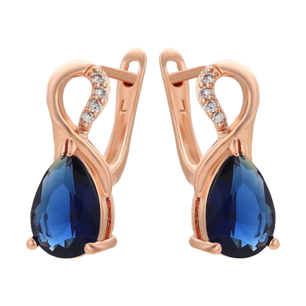 CR Charms Aretes Azul Infinito, Alloy