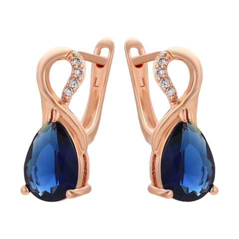 CR Charms Aretes Azul Infinito, Alloy