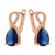 CR Charms Aretes Azul Infinito, Alloy