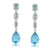 CR Charms Aretes Cascada de Lluvia, Alloy