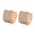 CR Charms Aretes Cuadrados Radiantes, Alloy