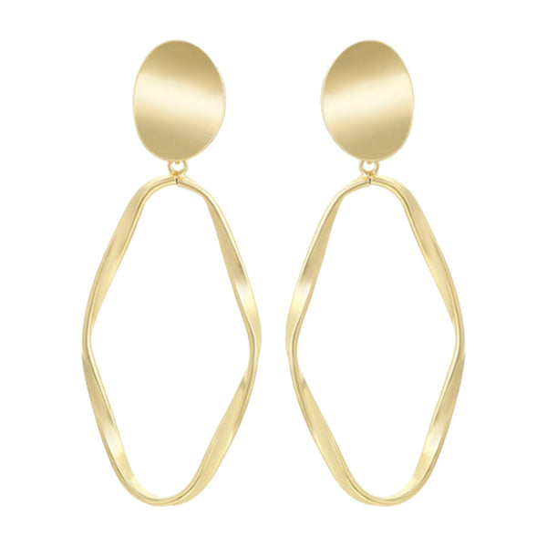 CR Charms Aretes Elegancia Abstracta, Alloy