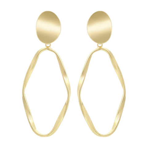 CR Charms Aretes Elegancia Abstracta, Alloy