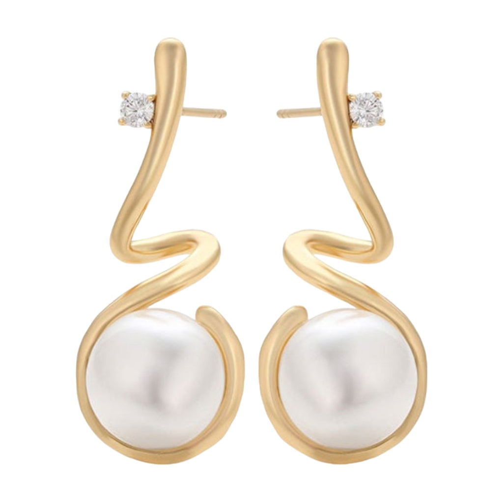 CR Charms Aretes Elegancia Audaz, Alloy