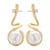 CR Charms Aretes Elegancia Audaz, Alloy