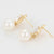 CR Charms Aretes Elegancia de Perla, Alloy