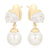 CR Charms Aretes Elegancia de Perla, Alloy