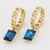 CR Charms Aretes Esencia Azul, Alloy