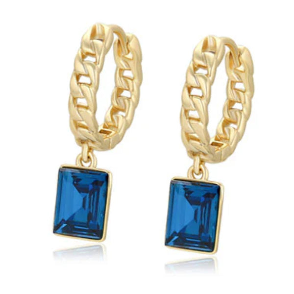 CR Charms Aretes Esencia Azul, Alloy