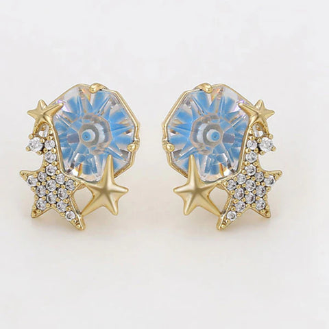 CR Charms Aretes Galaxia Radiante, Alloy