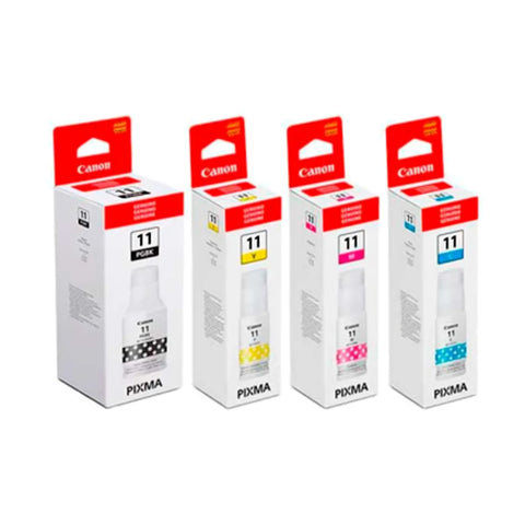 Canon Kit de Botellas de Tinta Original Color Gi-11, 4 Piezas