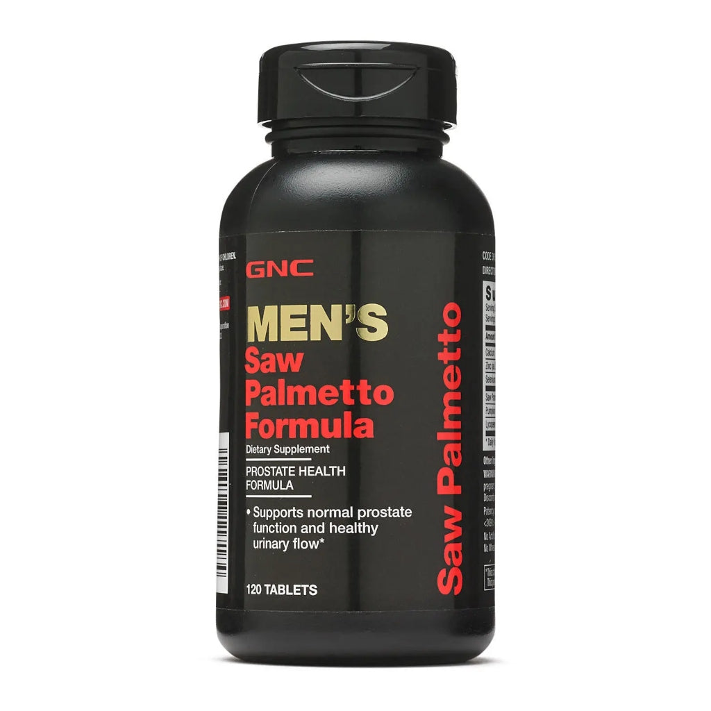 GNC Suplemento Alimenticio Mens Saw Palmetto Formula, 120 Tabletas