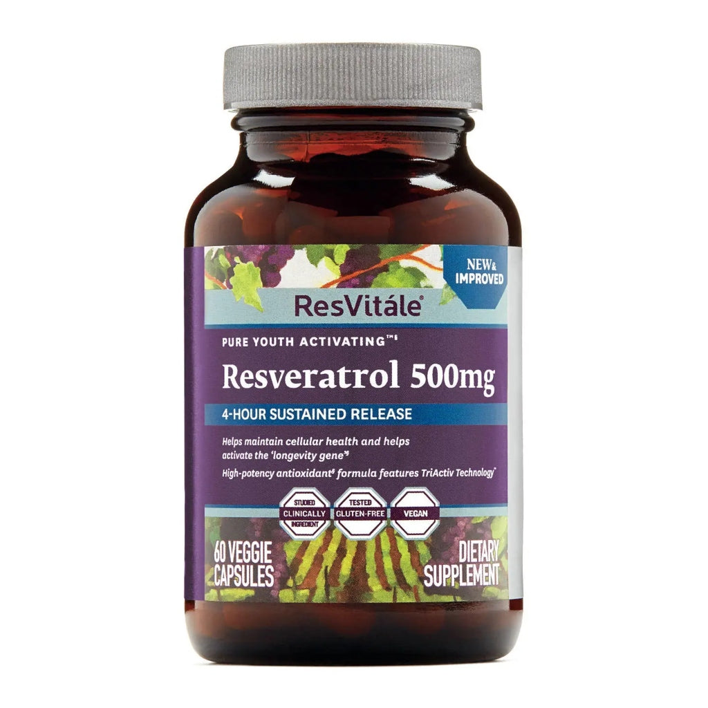 Resvitale Suplemento Alimenticio Resveratrol 500mg, 60 Cápsulas ...