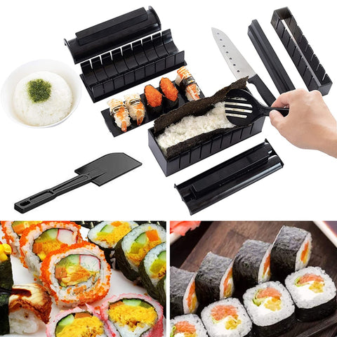 Kit de cocina de sushi Máquina para hacer sushi 10 piezas Kit de