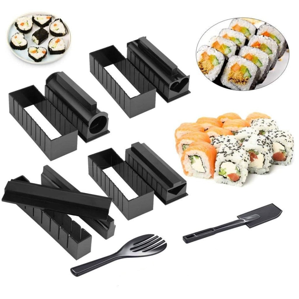  Kit de equipo de fabricación de sushi, kit de diez