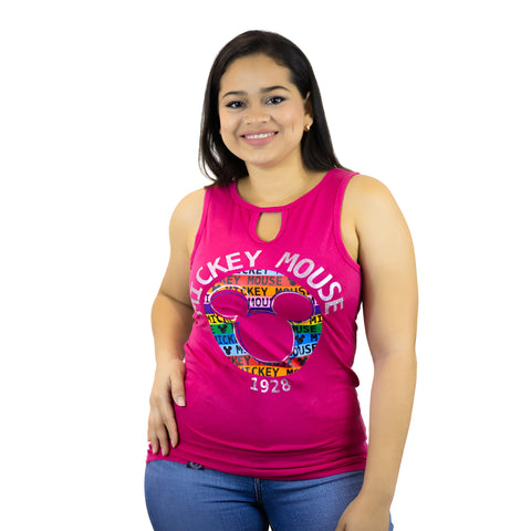 Miomu Blusa para Mujer Edición Disney, Fucsia