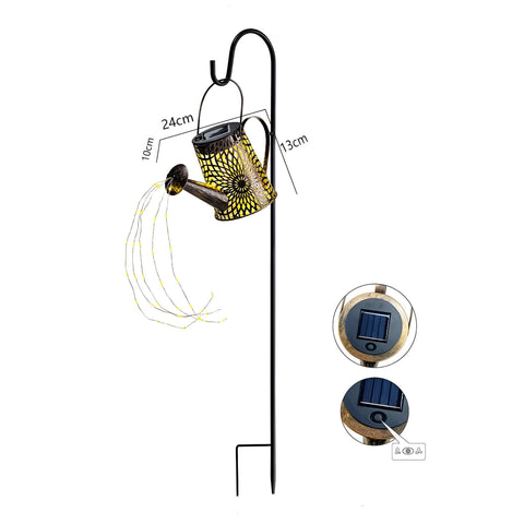 Miomu Lámpara Solar de Regadera en Cascada, Diseño Girasol