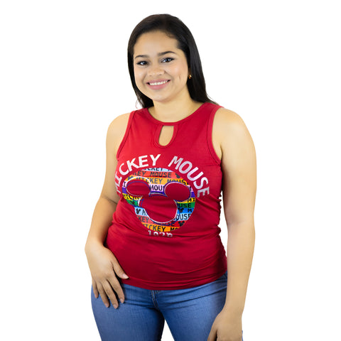 Miomu Blusa para Mujer Edición Disney, Rojo