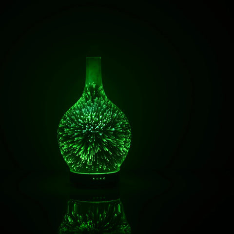 Miomu Difusor de Aromas Led Portátil, Diseño Fuegos Artificiales