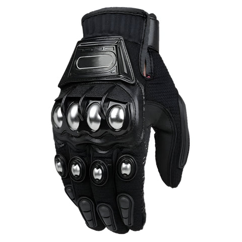 Miomu Guantes Antideslizantes con Nudillos de Acero para Motocicleta