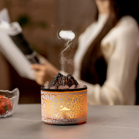 Miomu Difusor de Aromas Led, Diseño Volcánico