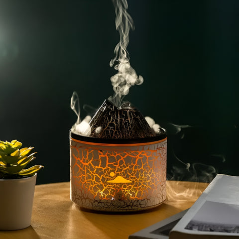 Miomu Difusor de Aromas Led, Diseño Volcánico