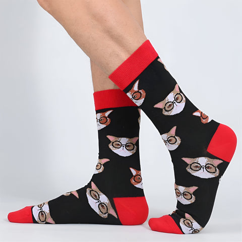 Miomu Medias Altas Unisex, Estampado de Animales