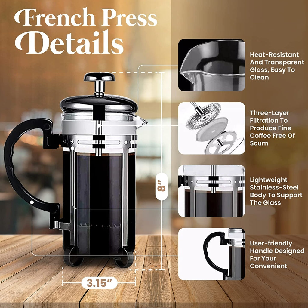 ▷ Miomu Set de Prensa Francesa y Moledor para Café ©