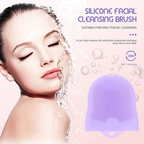 MEGAN Cepillo de limpieza facial, limpiador facial eléctrico de silicona  recargable por USB, IPX7 resistente al agua, cepillo facial sónico 3 en 1 –  Yaxa Costa Rica