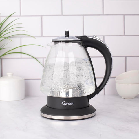 Capresso Cafetera Eléctrica de Vidrio 240 H20 Plus, 48 Onzas