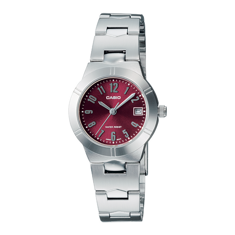 Casio Reloj Análogo Casual de Acero Inoxidable para Mujer, LTP-1241D-4A2