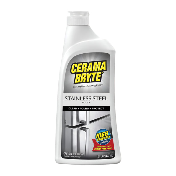 Cerama Bryte Limpiador y Pulidor de Acero Inoxidable, 16 Oz