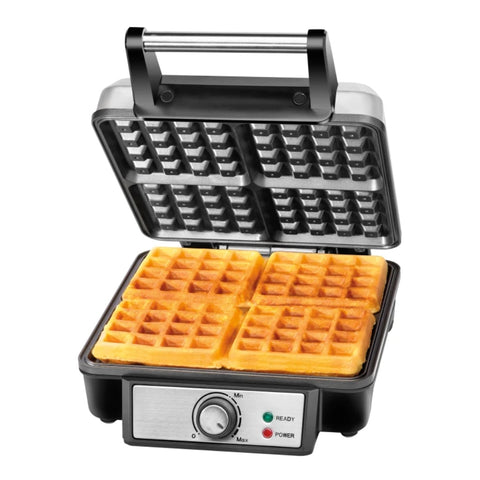 Chefman Wafflera Acero Inoxidable 4 Rebanadas Belgian (RJ04-4P-V2)