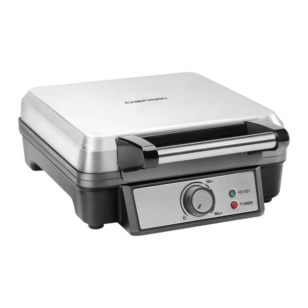 Chefman Wafflera Acero Inoxidable 4 Rebanadas Belgian (RJ04-4P-V2)