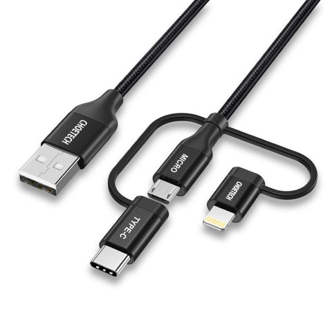 Choetech Cable USB a MicroUSB/Lightning/USB-C (LP0030)