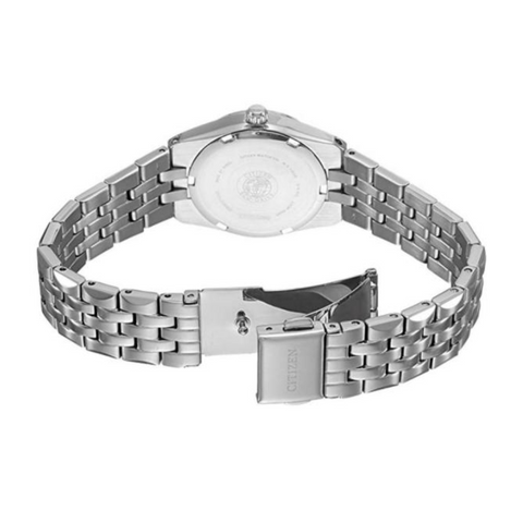 Citizen Reloj Analógico de Acero Inoxidable Eco Drive para Mujer, EW-229062L