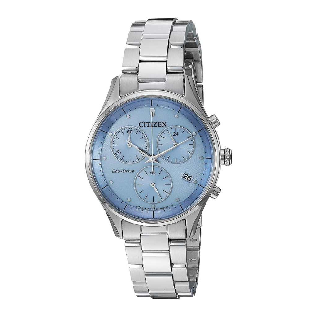 Citizen Reloj Analógico de Acero Inoxidable Eco Drive para Mujer, FB-144057L