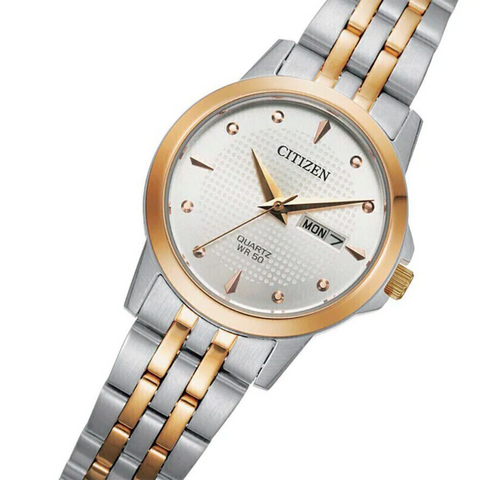 Citizen Reloj Analógico de Acero Inoxidable Quartz para Mujer, EQ-060553A